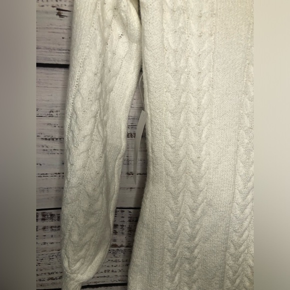 VENUS Off-Shoulder Cable Knit Dress - Cream - Picture 8 of 16